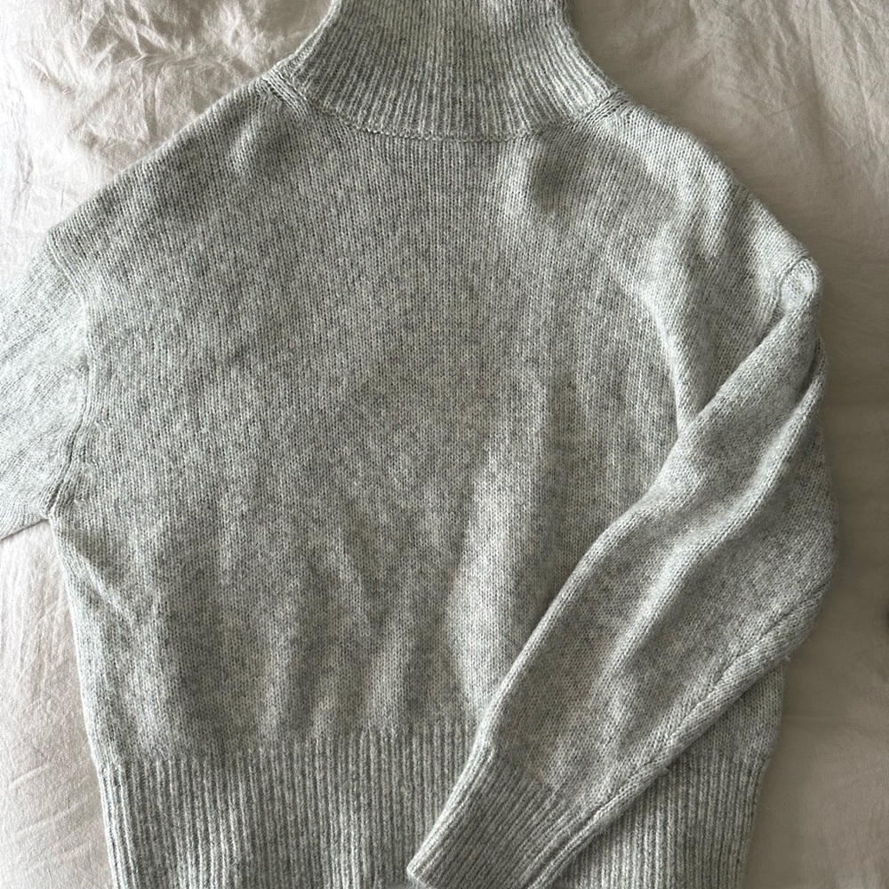 Women's Gray Turtleneck Sweater